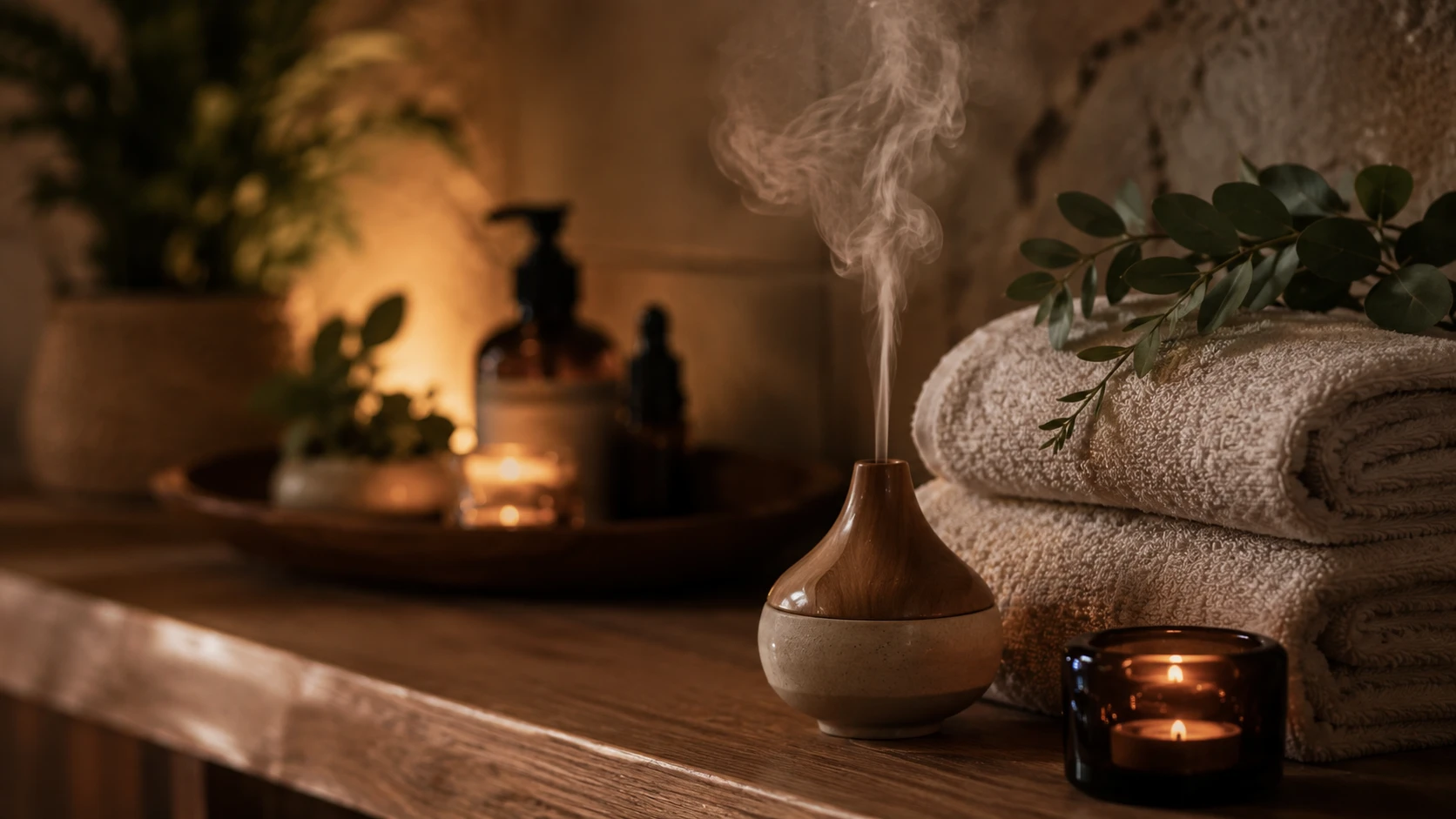 Relaksacyjna muzyka do SPA w nastrojowym kąciku wellness