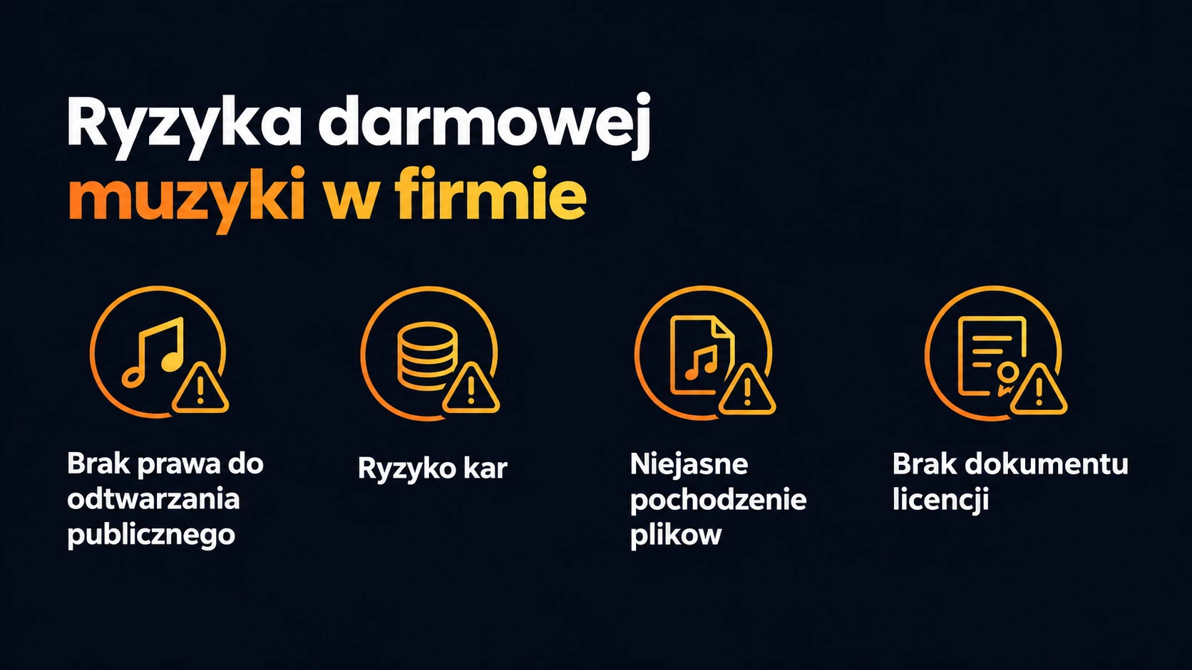 Ryzyka darmowej muzyki bez ZAIKS w firmie